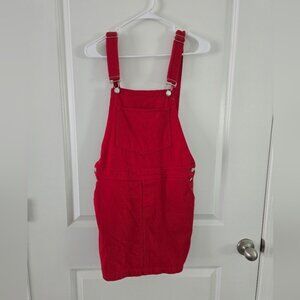 Forever 21 Red Overall Dress
